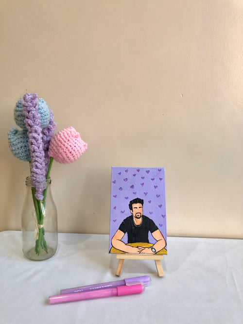 4x6 inches canvas painting
