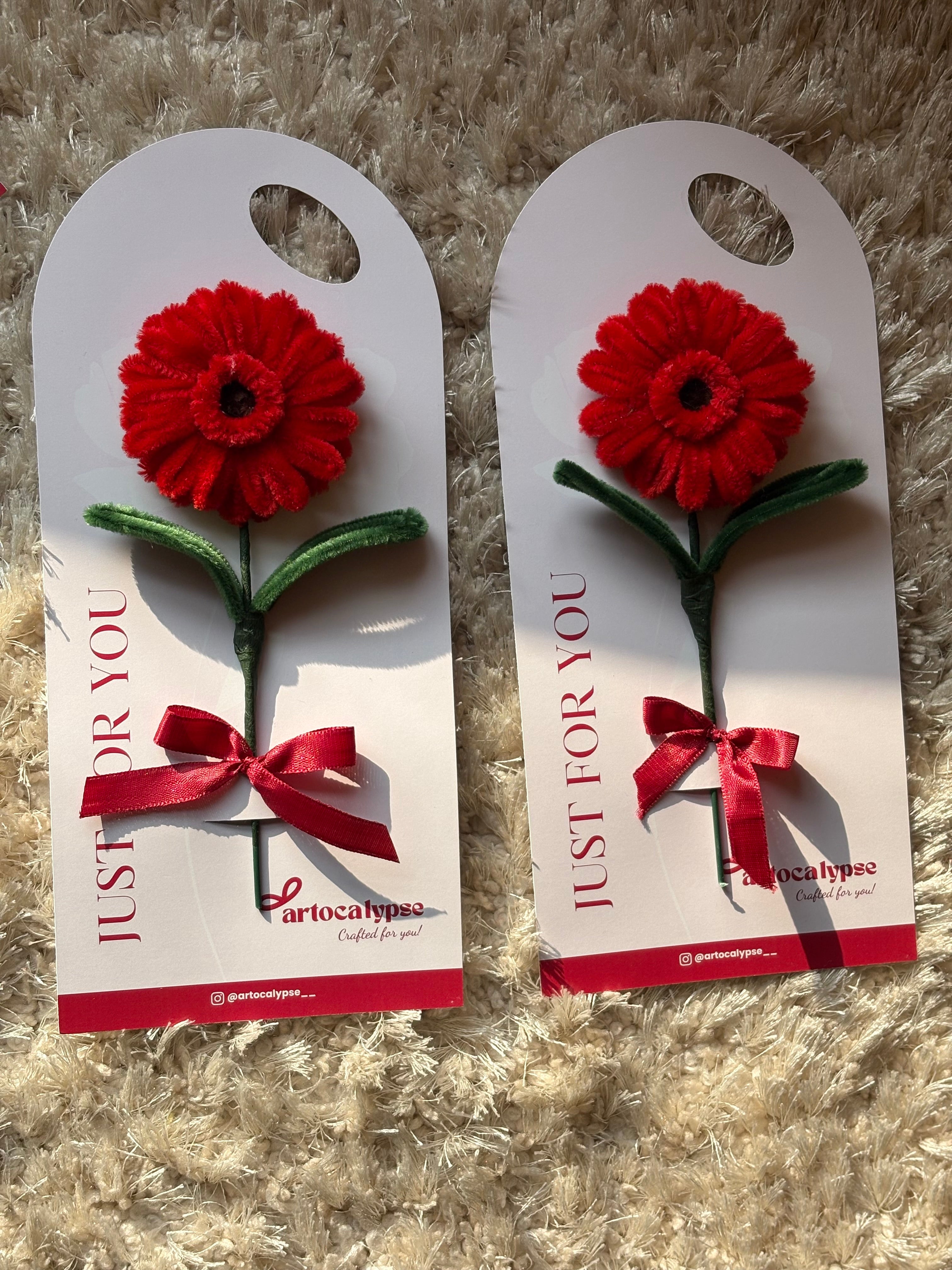 Gerbera flower card