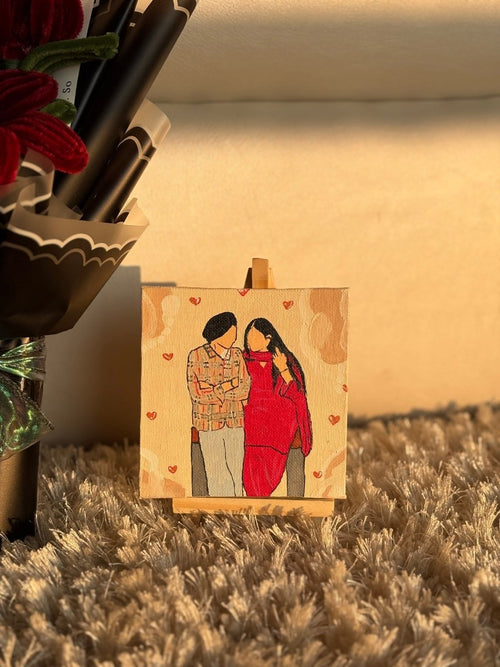 4x4 inches canvas painting - Artocalypse