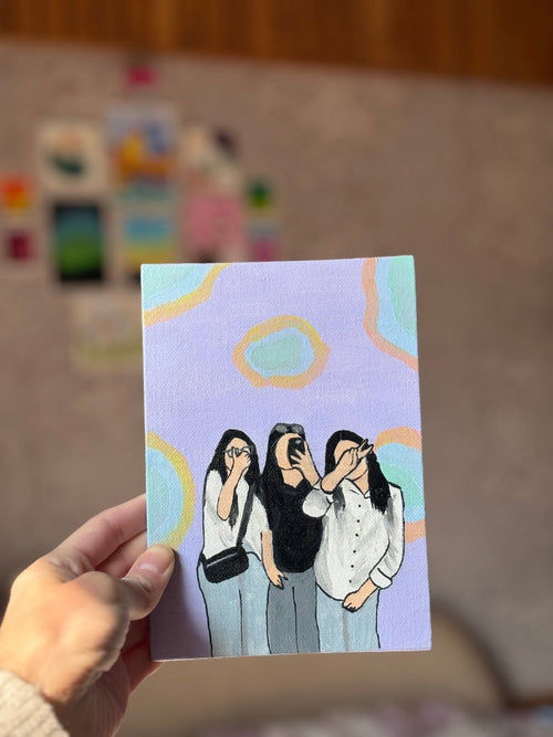 5x8 inches canvas painting - Artocalypse
