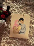 6x8 inches canvas painting