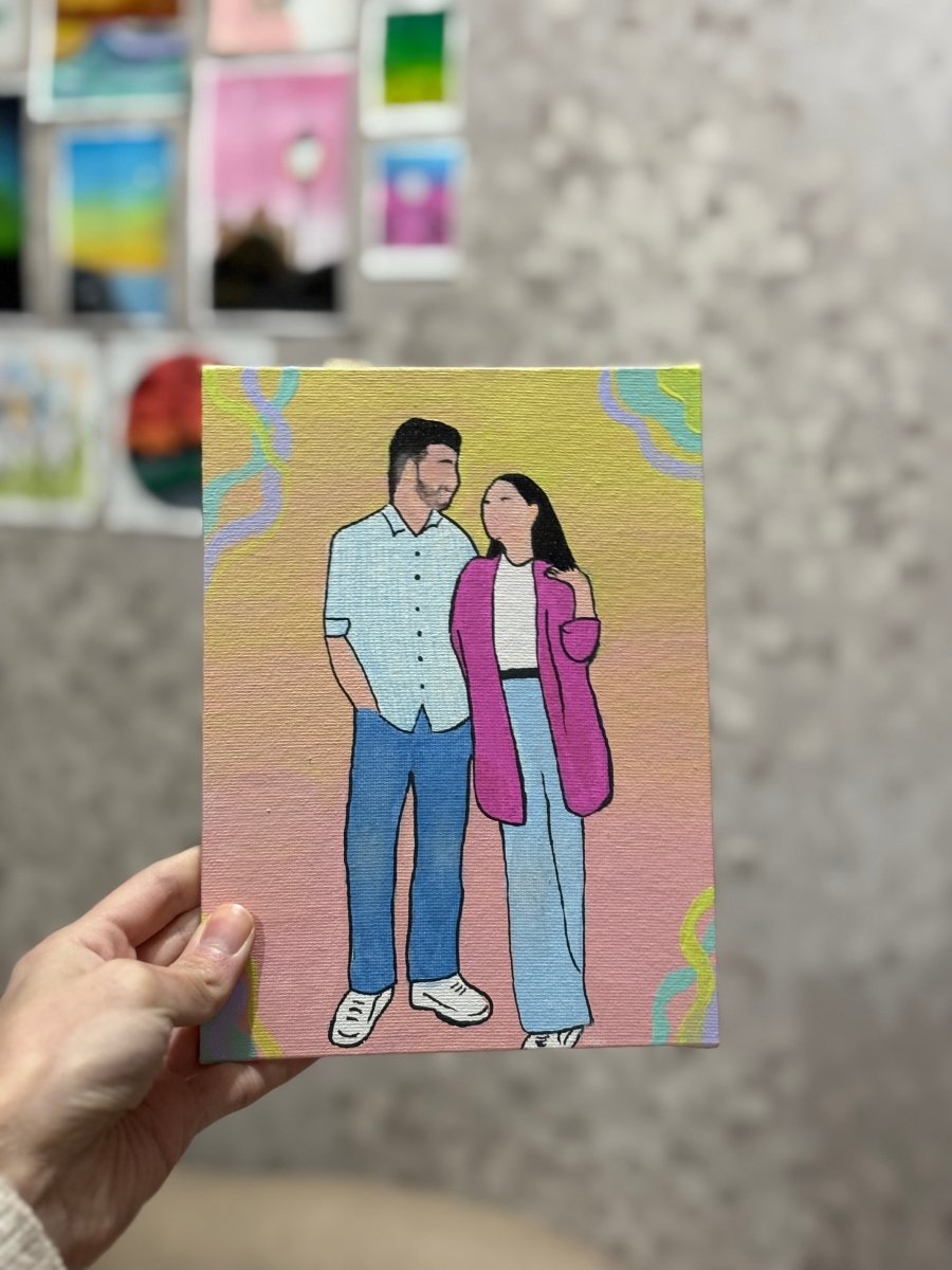 6x8 inches canvas painting - Artocalypse