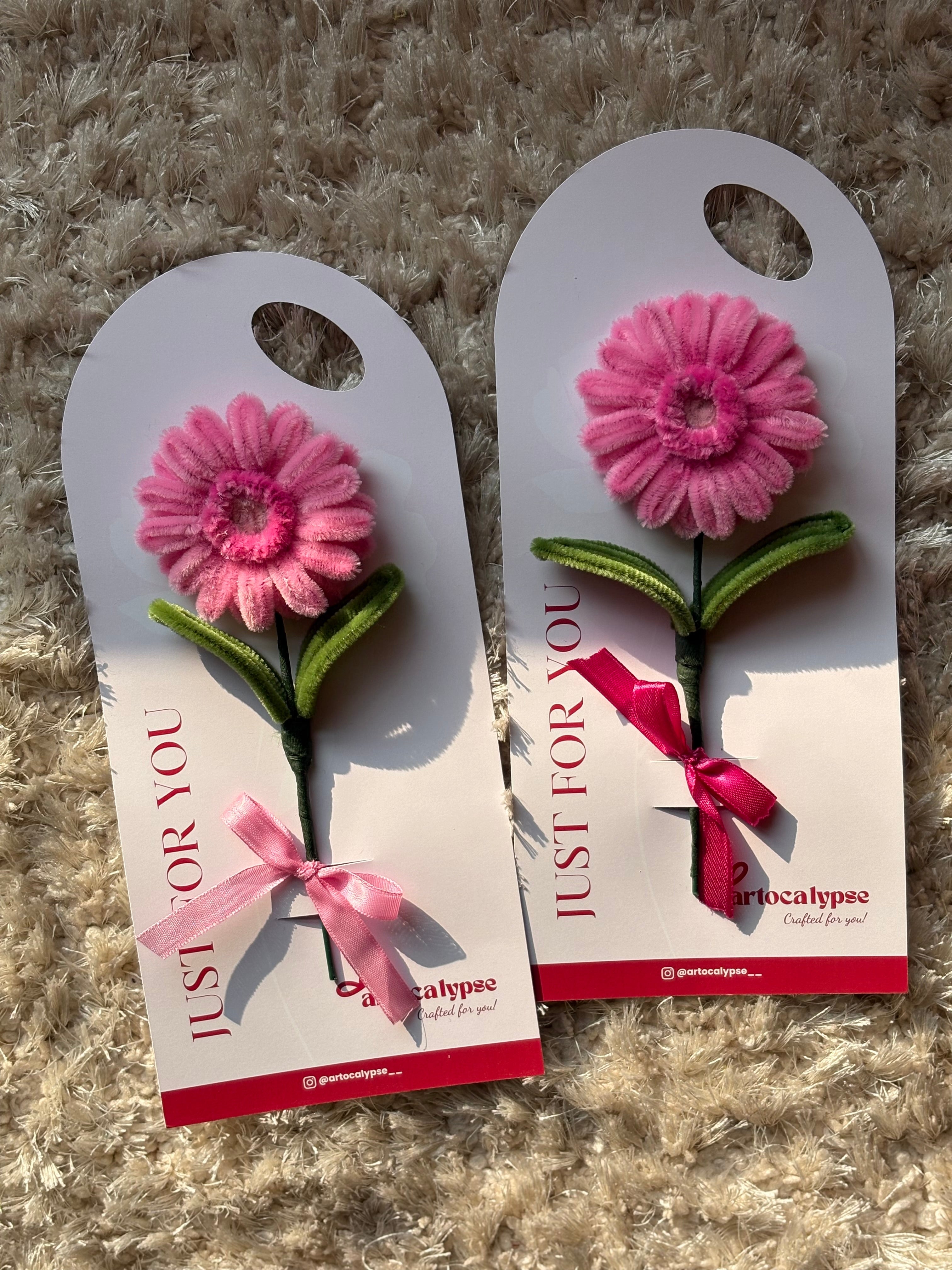 Gerbera flower card