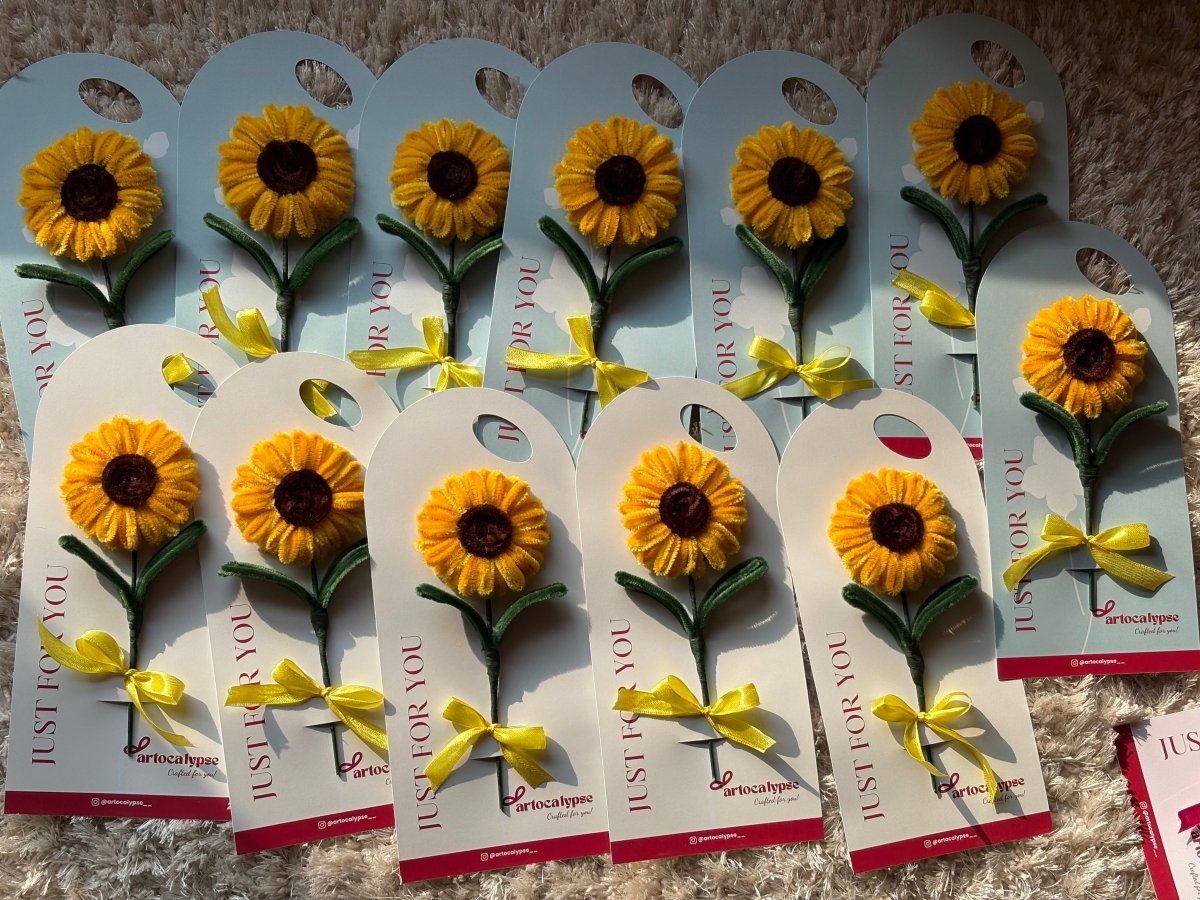 Sunflower flower card - Artocalypse